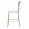 Essentials for Living Cela Counter Stool in Bisque, Natural Gray Oak - Side Angle - Essentials for Living Cela Counter Stool in Bisque, Natural Gray Oak - Side Angle
