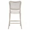 Essentials for Living Cela Counter Stool in Bisque, Natural Gray Oak - Back Angle - Essentials for Living Cela Counter Stool in Bisque, Natural Gray Oak - Back Angle