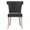 Essentials For Living Celina Dining Chair in Dark Dove Velvet - Front Angle