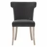 Essentials For Living Celina Dining Chair in Dark Dove Velvet - Front Angle - Essentials For Living Celina Dining Chair in Dark Dove Velvet - Front Angle