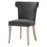Essentials For Living Celina Dining Chair in Dark Dove Velvet - Front Side Angle - Essentials For Living Celina Dining Chair in Dark Dove Velvet - Front Side Angle