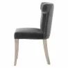 Essentials For Living Celina Dining Chair in Dark Dove Velvet - Side Angle - Essentials For Living Celina Dining Chair in Dark Dove Velvet - Side Angle