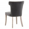 Essentials For Living Celina Dining Chair in Dark Dove Velvet - Back Angled