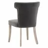 Essentials For Living Celina Dining Chair in Dark Dove Velvet - Back Angled - Essentials For Living Celina Dining Chair in Dark Dove Velvet - Back Angled