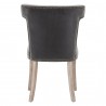 Essentials For Living Celina Dining Chair in Dark Dove Velvet - Back View
