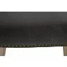 Essentials For Living Celina Dining Chair in Dark Dove Velvet - Seat Close-up - Essentials For Living Celina Dining Chair in Dark Dove Velvet - Seat Close-up