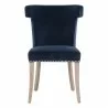 Essentials For Living Celina Dining Chair in Denim Velvet - Front - Essentials For Living Celina Dining Chair in Denim Velvet - Front