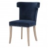 Essentials For Living Celina Dining Chair in Denim Velvet - Angled