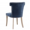 Essentials For Living Celina Dining Chair in Denim Velvet - Back Angled