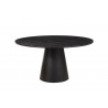 Alpine Furniture Cove Round Dining Table in Vintage Black - Front Angle