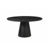 Alpine Furniture Cove Round Dining Table in Vintage Black - Front Angle - Alpine Furniture Cove Round Dining Table in Vintage Black - Front Angle