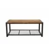 Crawford and Burke Blair Reclaimed Wood and Metal 44" Coffee Table, Frontview - Crawford and Burke Blair Reclaimed Wood and Metal 44" Coffee Table, Frontview