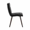 Sunpan Zelia Dinng Chair - Linea Black Leather - Set of Two - Side Angle - Sunpan Zelia Dinng Chair - Linea Black Leather - Set of Two - Side Angle