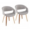 Curvo Upholstered Chair - Set of 2