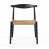 Aeon Troy Papercord Dining Chair Black Natural - Aeon Troy Papercord Dining Chair Black Natural