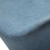 Whiteline Modern Living Easton Swivel Leisure Chair in Blue Water Proof Fabric - 