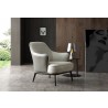 Whiteline Modern Living Sunizona Leisure Chair In Light Grey Water Proof Fabric - Lifestyle