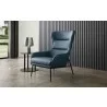 Whiteline Modern Living Wyatt Leisure Chair in Blue Faux Leather - Lifestyle - Whiteline Modern Living Wyatt Leisure Chair in Blue Faux Leather - Lifestyle
