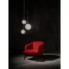  Whiteline Modern Living Mersin Accent Chair In Red Velvet Fabric - Lifestyle 3 -  Whiteline Modern Living Mersin Accent Chair In Red Velvet Fabric - Lifestyle 3