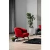  Whiteline Modern Living Mersin Accent Chair In Red Velvet Fabric - Lifestyle 2 -  Whiteline Modern Living Mersin Accent Chair In Red Velvet Fabric - Lifestyle 2