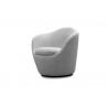 Stone Accent Chair in Light Gray- side view 1