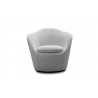 Stone Accent Chair in Light Gray- Front view 1