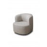 Denn Accent Chair in Light Gray- side view 1