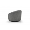 Perla Swivel Accent Chair in Dark Gray- back view