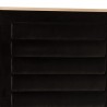 Sunpan Mabel Bed Queen in Abbington Charred Brown - Closeup Top Angle