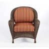 Outdoor Greatroom Company Balsam Wicker Outdoor Chair - Dorsette Cherry in Front Angle