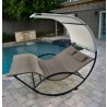 Double Chaise Rocker - Cocoa - Actual