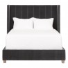 Essentials For Living Chandler Queen Bed in Dark Dove Natural Gray - Front Angle