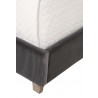 Essentials For Living Chandler Queen Bed in Dark Dove Natural Gray - Leg Close-up