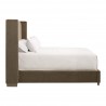 Essentials For Living Chandler Queen Bed in Caramel Velvet - Side