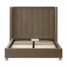 Essentials For Living Chandler Queen Bed in Caramel Velvet - Headboard Front - Essentials For Living Chandler Queen Bed in Caramel Velvet - Headboard Front