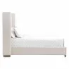 Essentials For Living Chandler Queen Bed in Cream Velvet - Side - Essentials For Living Chandler Queen Bed in Cream Velvet - Side