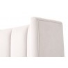 Essentials For Living Chandler Queen Bed in Cream Velvet - Side Angled