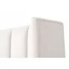 Essentials For Living Chandler Queen Bed in Cream Velvet - Side Angled - Essentials For Living Chandler Queen Bed in Cream Velvet - Side Angled