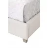 Essentials For Living Chandler Queen Bed in Cream Velvet - Leg Close-up - Essentials For Living Chandler Queen Bed in Cream Velvet - Leg Close-up