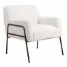 Charleston Accent Chair in Cream- Side View 4 - Charleston Accent Chair in Cream- Side View 4