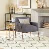 Charleston Accent Chair in Gray- Lifestyle 1