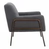 Charleston Accent Chair in Gray- Side View 1 - Charleston Accent Chair in Gray- Side View 1