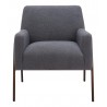 Charleston Accent Chair in Gray- Front View