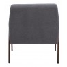 Charleston Accent Chair in Gray- Back View
