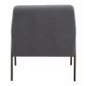 Charleston Accent Chair in Gray- Back View - Charleston Accent Chair in Gray- Back View