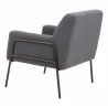 Charleston Accent Chair in Gray- Side View 3 - Charleston Accent Chair in Gray- Side View 3