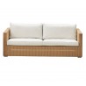 Cane-Line Chester 3-Seater Sofa Natural Cushion - White