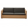 Cane-Line Chester 3-Seater Sofa natural with black cushion