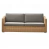 Cane-Line Chester 3-Seater Sofa Natural Cushion - Taupe - Cane-Line Chester 3-Seater Sofa Natural Cushion - Taupe
