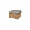 Cane-Line Chester Footstool/Coffee Table natural taupe custhion